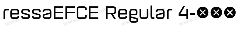 ressaEFCE Regular 4字体转换